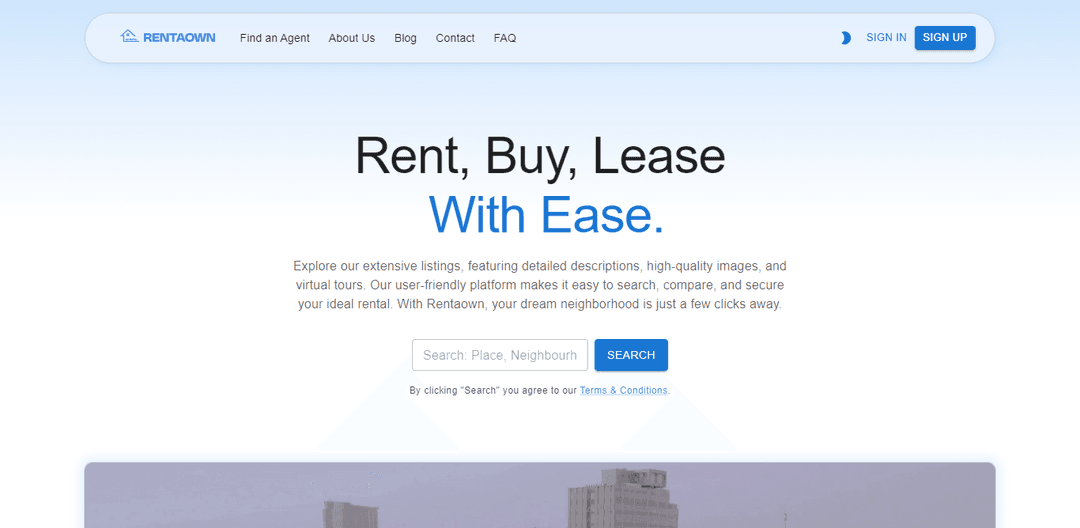 Rentaown House Listings